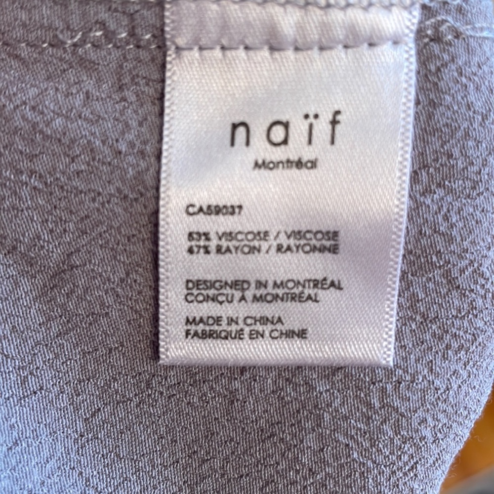 NAIF Lavender Gray Sleeveless Romper - Picture 3 of 3